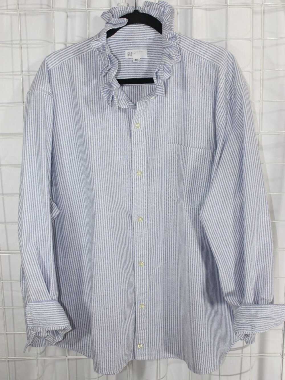 Gap Ruffle Collar Shirt